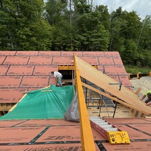 Luxury home under construction in Manchester, Vermont